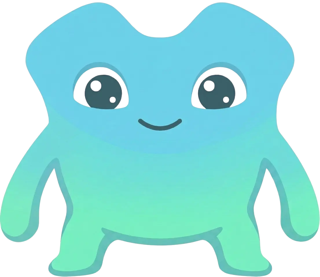 Baby Cuby, your cheerful little food companion.
